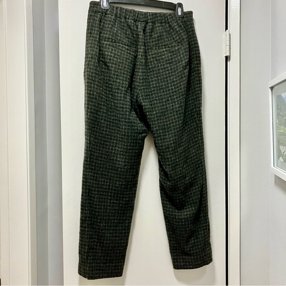 VINCE Women’s Check Plaid Easy Pull On Straight Leg Pants, Wool Cashmere - S/P - Picture 3 of 13